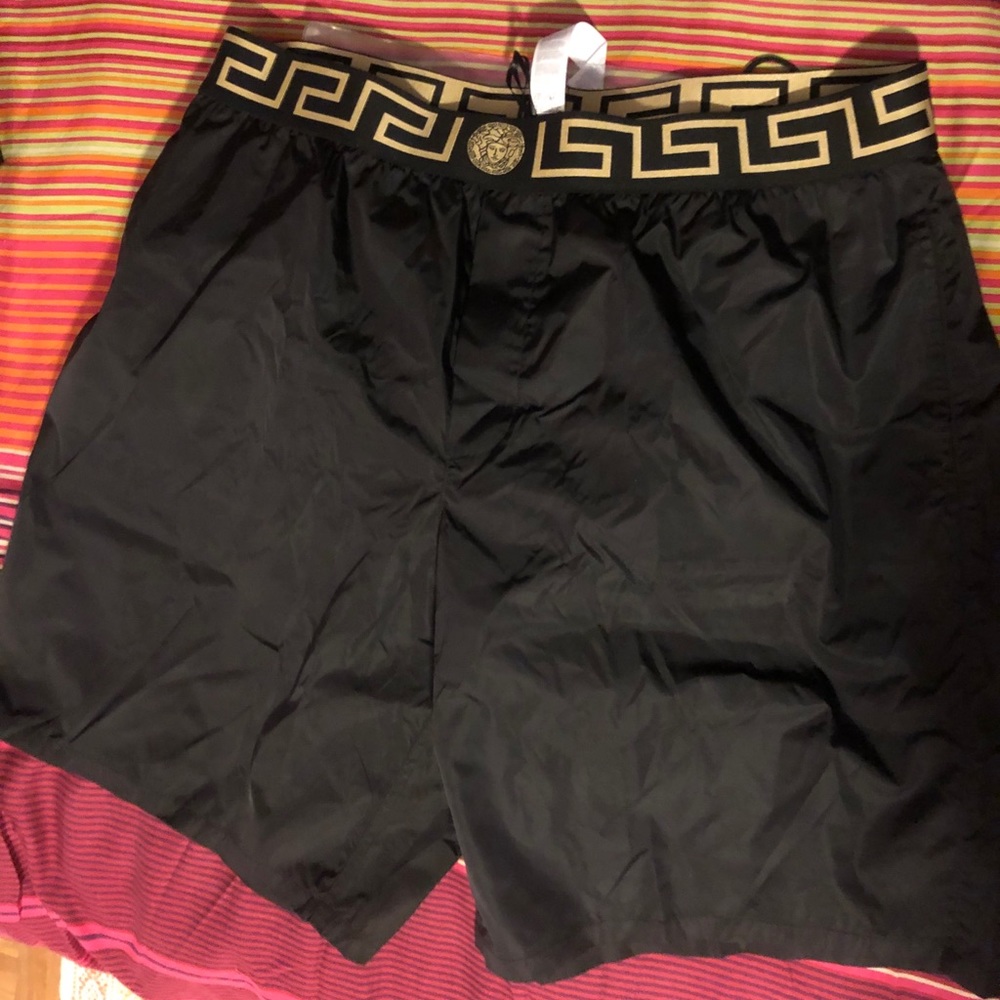 Versace nylon men’s swim trunks